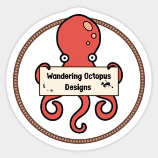 Wandering Octopus Designs Logo Sticker